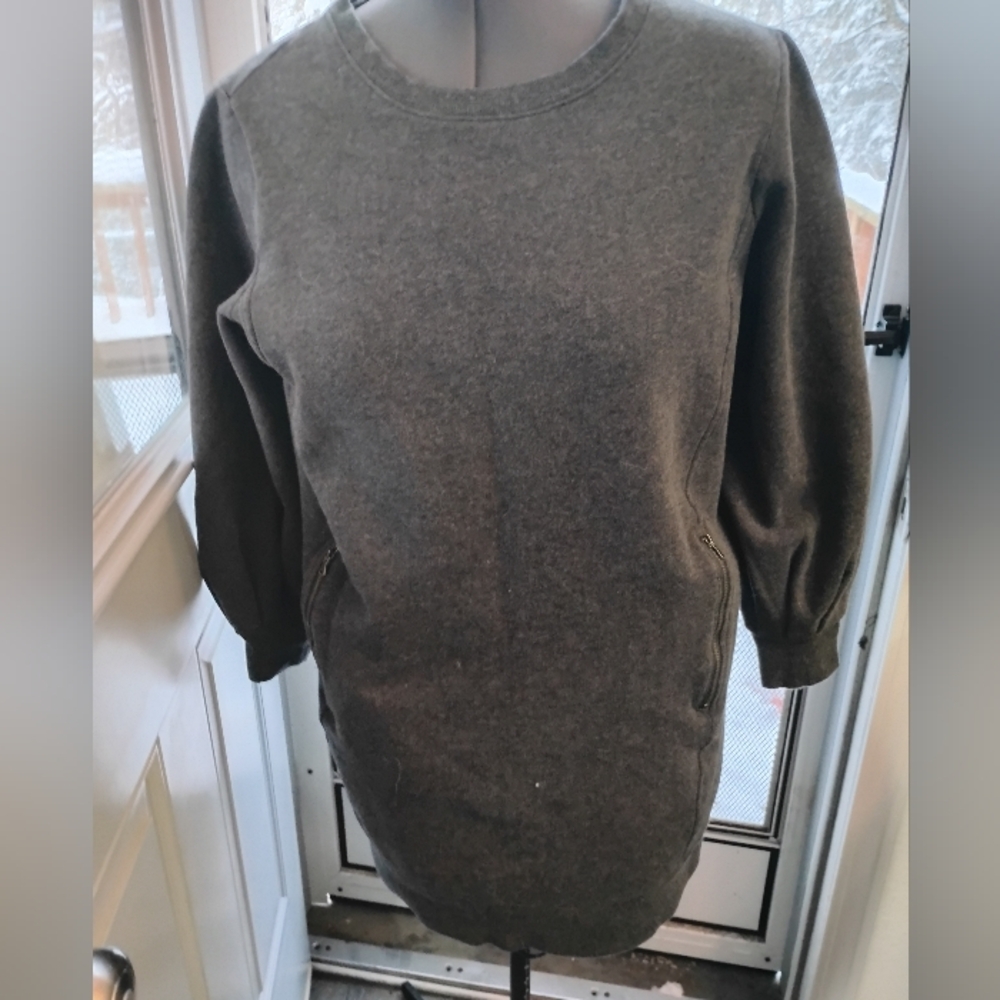 LOFT Charcoal Crew Neck Sweater